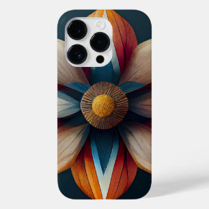 Modern Floral Art Stylish Elegant Wooden Botanical Case-Mate iPhone 14 Pro Case