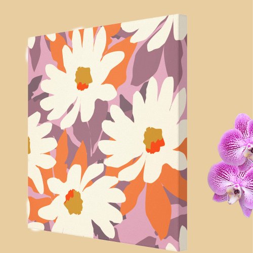 Modern Floral Artistic Daisies Nature Home Decor  