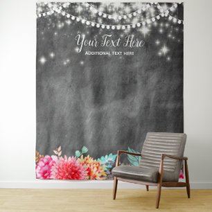Modern Floral Boho Photo Booth Backdrop