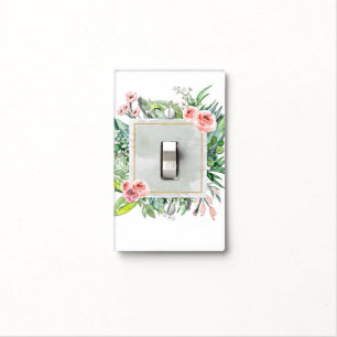 Modern Floral Botanical Rustic Elegant Chic Garden Light Switch Cover