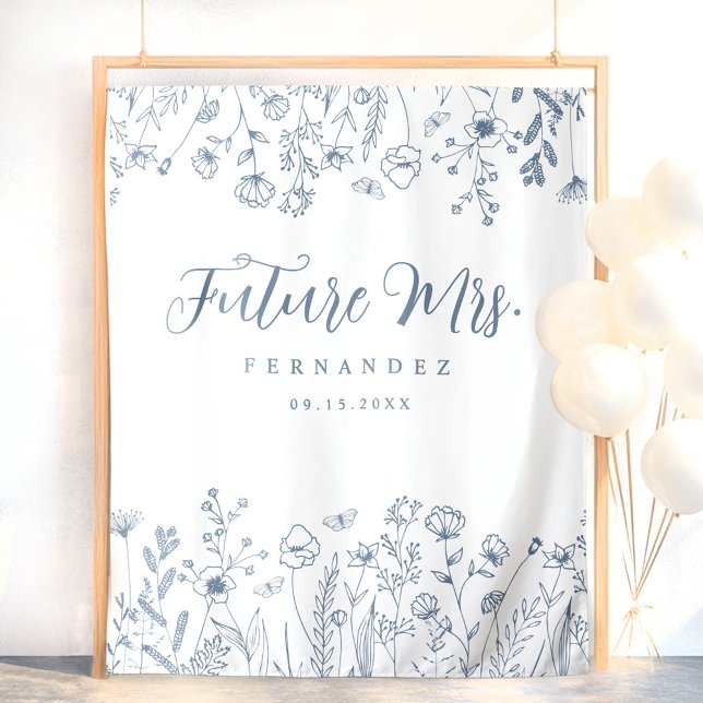 Modern Floral Bridal Shower Backdrop (Creator Uploaded)