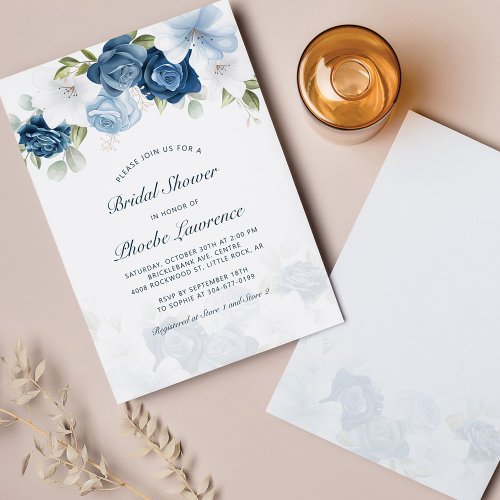 Modern Floral Bridal Shower Botanical Invitation Stationery