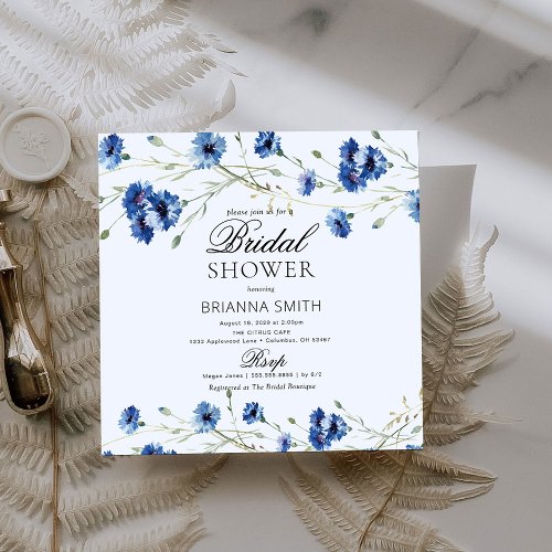 Modern Floral Bridal shower Invitation