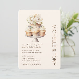 Modern Floral Bridal Shower Wedding Shower Invitation