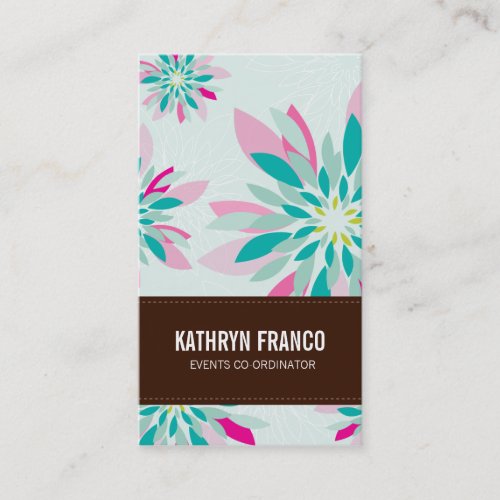 BUSINESS CARD :: modern dahlia 3P