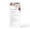 Modern Floral Burgundy Blush Greenery Wedding Menu