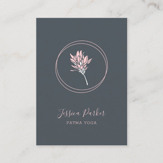 Modern Floral Business Card (Front)
