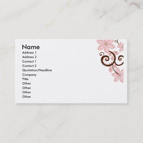 Modern Floral Business Card