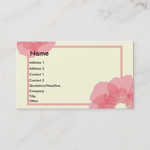 Modern Floral Business Card