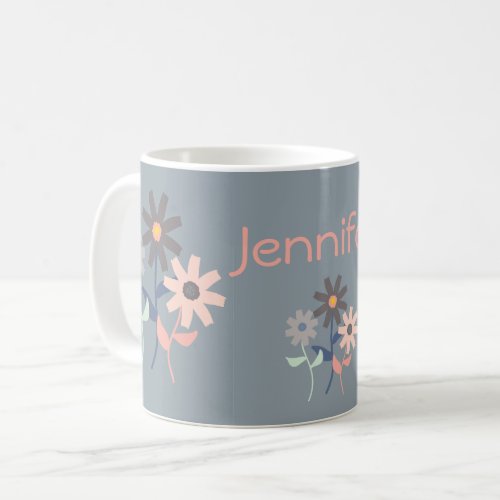 Modern Floral Coffee Mug