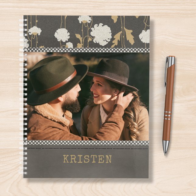 Modern Floral Country Personalized Photo Name Planner (Creator Uploaded)