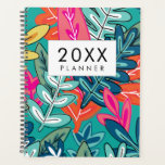 Modern floral cover Weekly and Monthly Planner<br><div class="desc">Modern and elegant weekly and monthly planner,  with a colorful floral cover.</div>