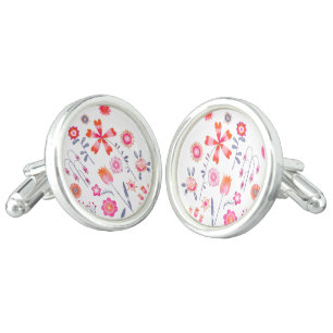 Modern Floral Cufflinks