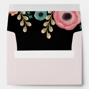 Modern Floral Custom Graduation Envelope