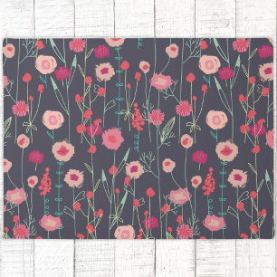 Modern Floral Dark Doormat