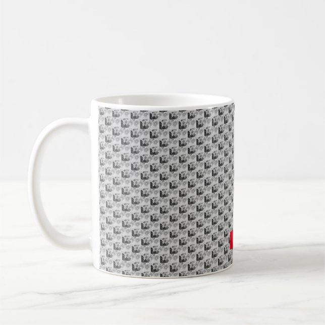 Modern floral design coffee mug (Left)