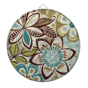Modern Floral Designs Dart Board