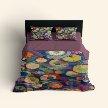 Modern Floral Duvet Cover by norman888 at Zazzle