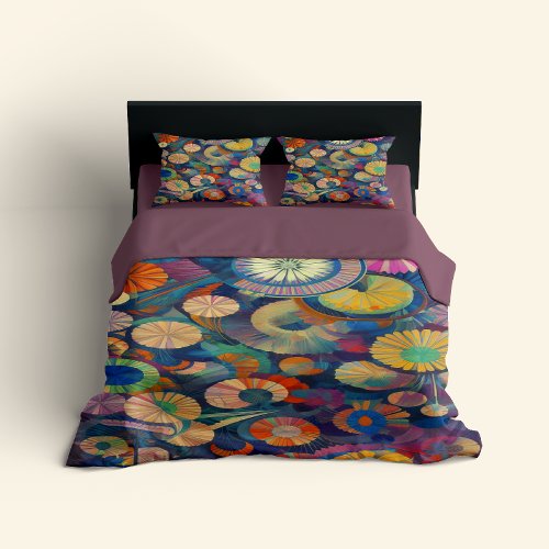 Modern Floral Duvet Cover