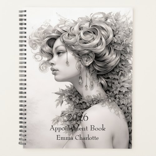 Modern floral elegant Custom Name 2026 Planner