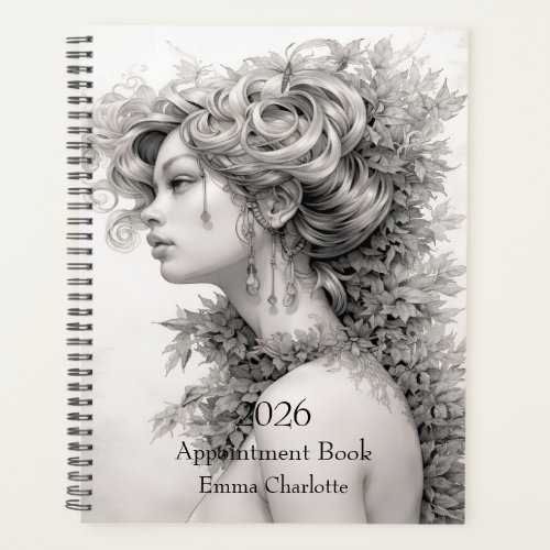 Modern floral elegant Custom Name 2026 Planner