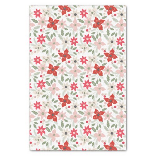 Modern Floral  Holiday Tissue Paper