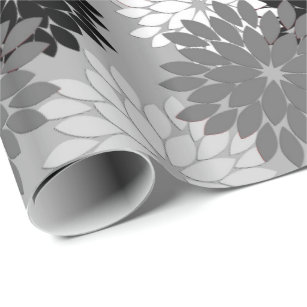 Cow Print Black and White Wrapping Paper