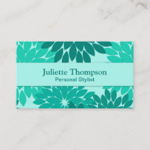 Modern Floral Kimono Print, Turquoise, Teal & Aqua