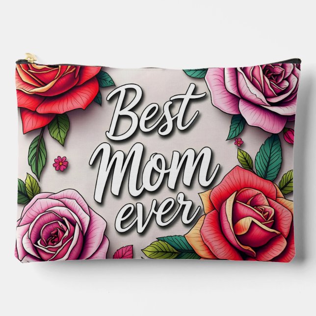 Modern Floral Luxury Gift Collection Accessory Pouch (Front)