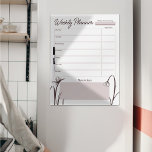 Modern floral mauve weekly planner Dry Erase Board<br><div class="desc">Chic and modern weekly planner. Spring inspired mauve wildflower design with space to write your plans from Monday to Friday,  meal plans and reminders.</div>