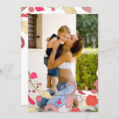 Modern Floral Mothers Day Photo Card (Front/Back)