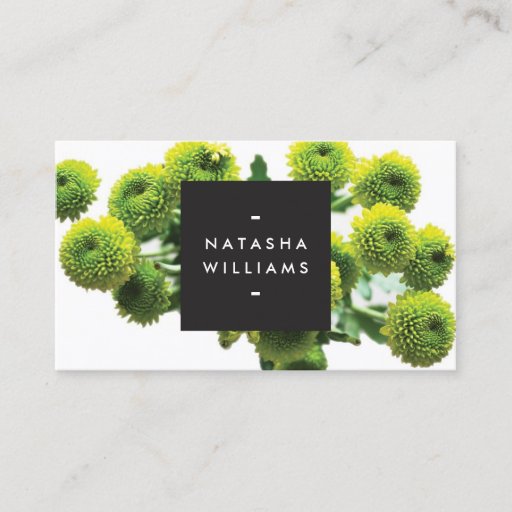 Customizable MODERN FLORAL MOTIF for COSMETOLOGISTS, SPA, SALON Business Card