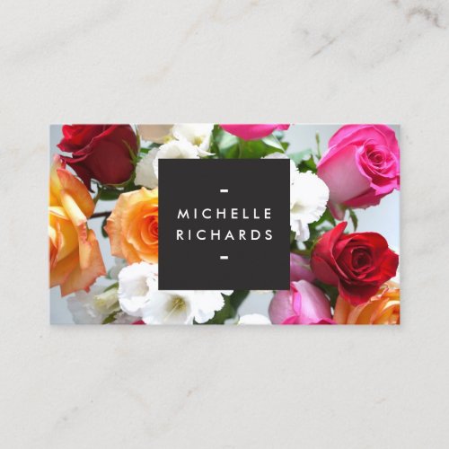 MODERN FLORAL MOTIF for EVENT PLANNERS and more Business Card
