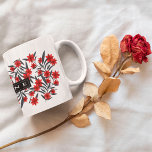 Modern Floral Mug With Name at Zazzle