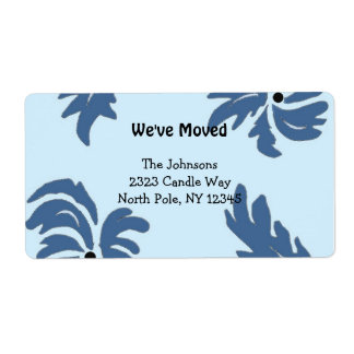 Modern Floral New Address Label