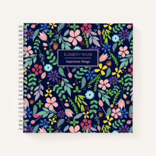 Modern Floral Notebook