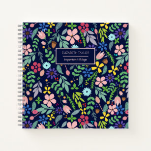 Modern Floral Notebook