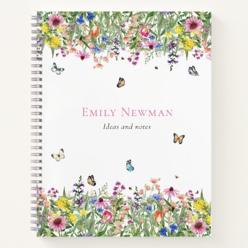 Modern Floral  Notebook