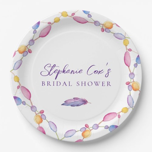 Modern Floral  Paper Plates