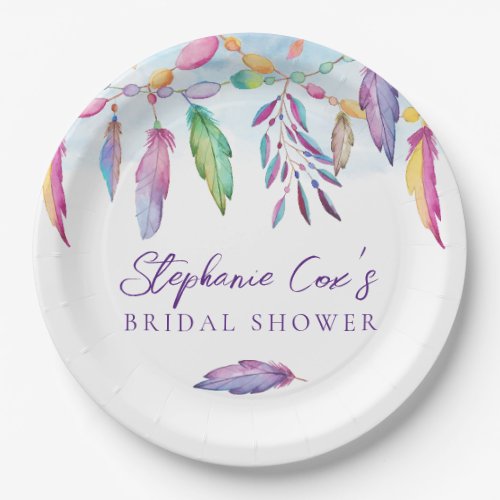 Modern Floral  Paper Plates