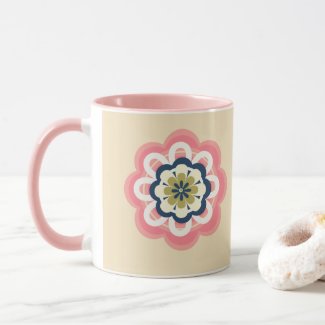 Modern Floral Pastel Mug