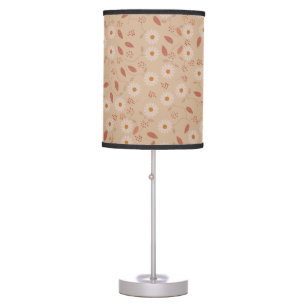 Modern Floral Pattern, Boho Floral Pattern Table Lamp
