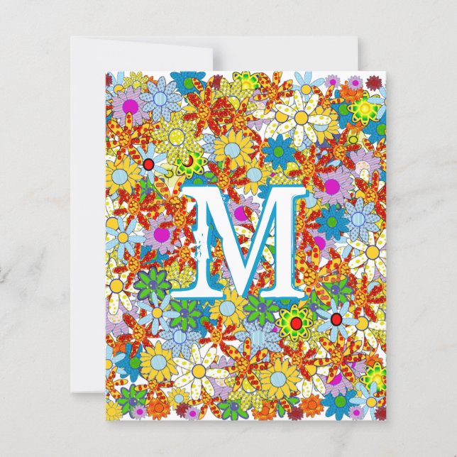 Modern Floral Pattern Bright Colors (Front)