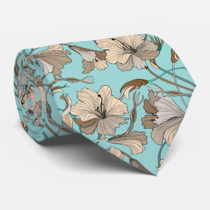Modern Floral Pattern Business Neck Tie