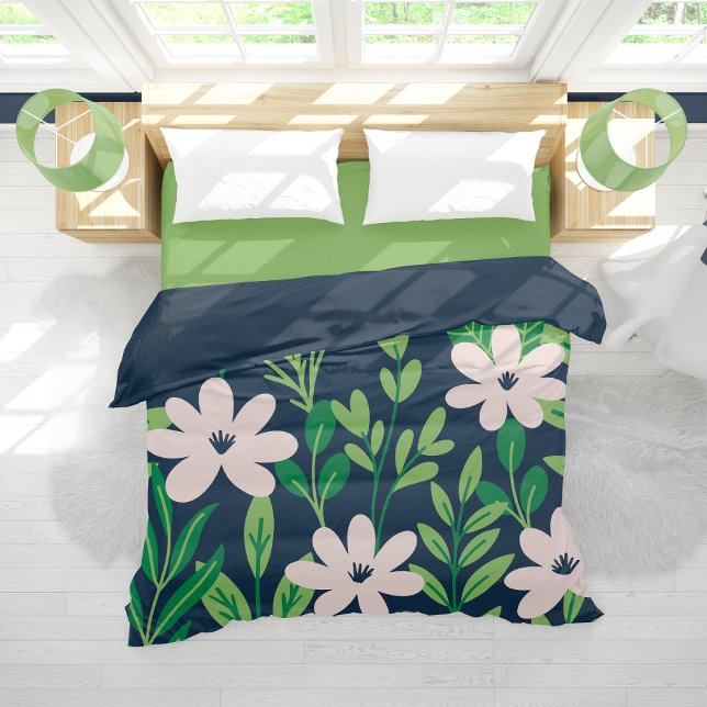 Modern Floral Pattern Duvet Cover (Creator Uploaded)