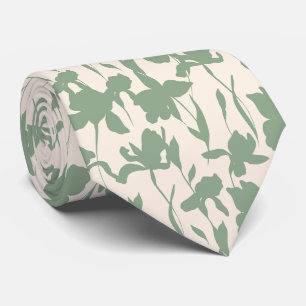 Modern Floral Pattern Elegant Neck Tie