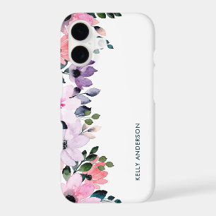 Modern Floral Pattern Girly Tropical Foliage Decal iPhone 17 Case
