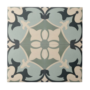 modern floral pattern portuguese tiles
