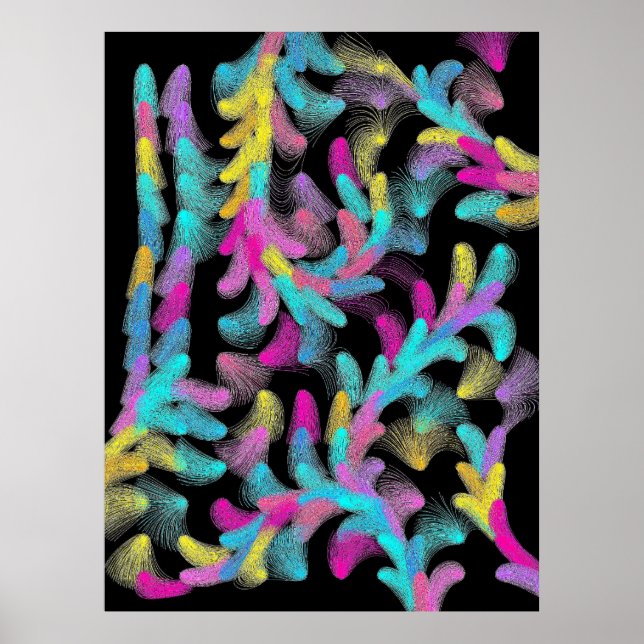 Modern Floral Pattern  Poster (Front)