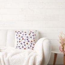 Modern Floral Pattern – Red & Purple Abstract Peta